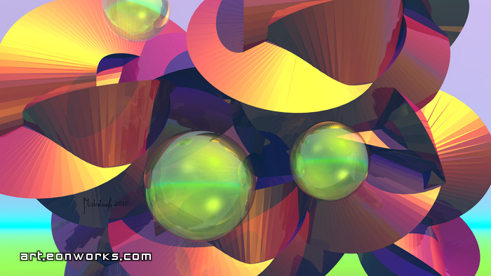 colorful abstract shapes artwork