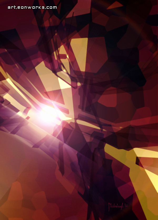 abstract poster colorful object