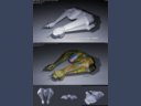 Sci-Fi concept of a camouflaged reconnaissance vessel 131002