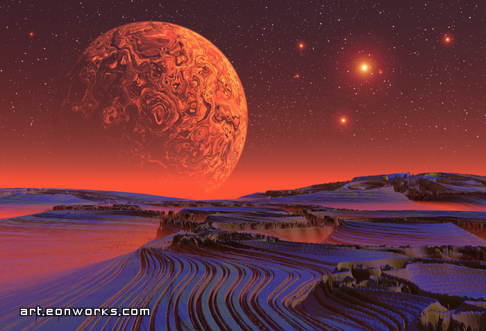 space landscape artwork