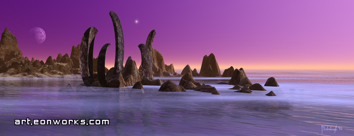 space landscape in the orion system