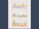 sketches of space landscapes