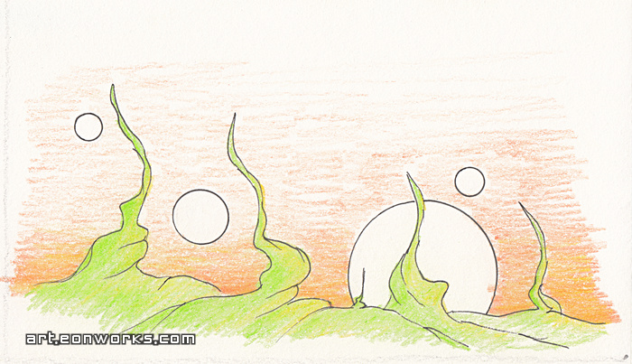 green space landscape sketch