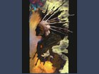 surreal painting of a man